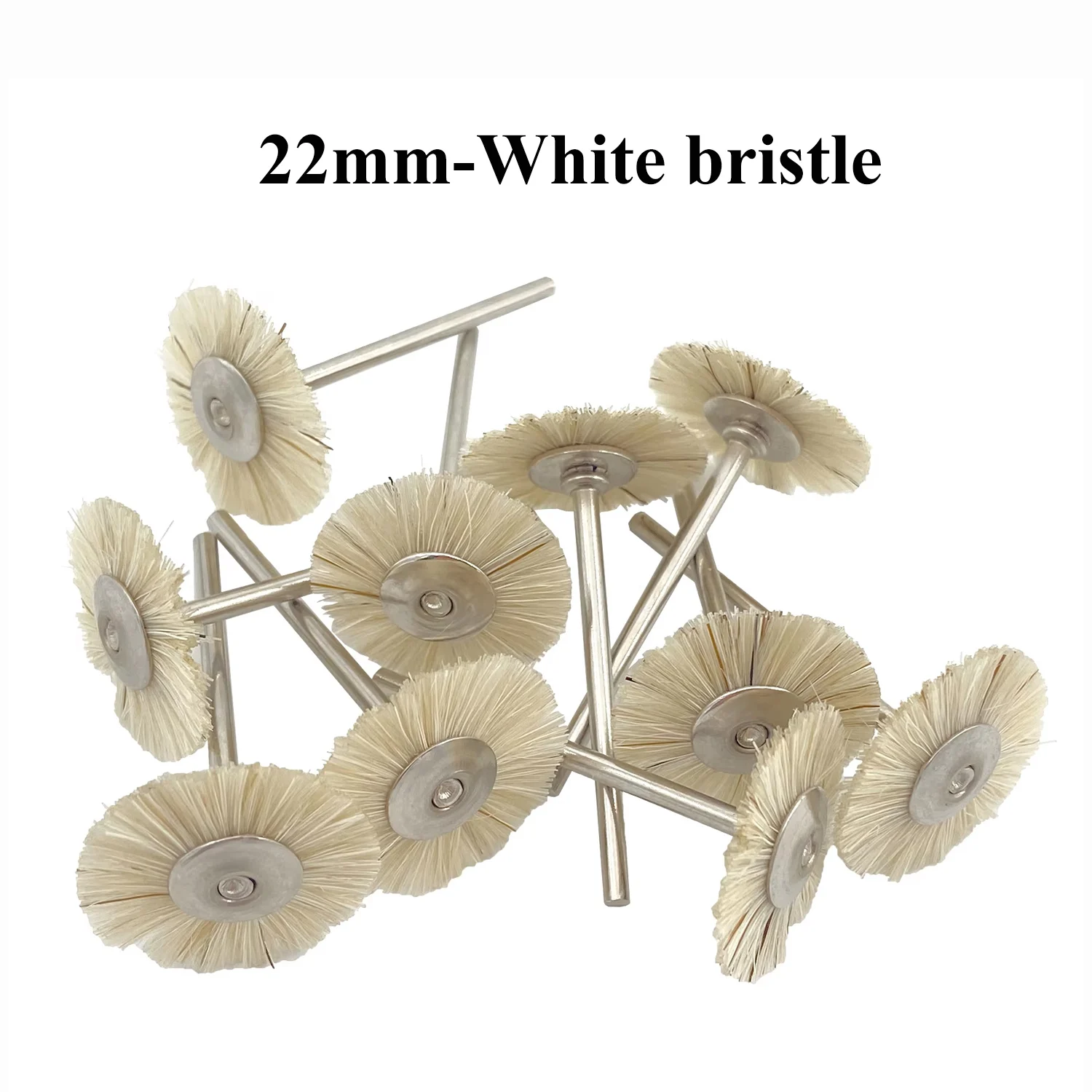 10 Teile/beutel Dental Odontologia Polieren Pinsel Rad Dreh Werkzeuge 2,35mm HP Schaft Wolle Ziege Baumwolle Schwarz Buff Zahnmedizin Laborator