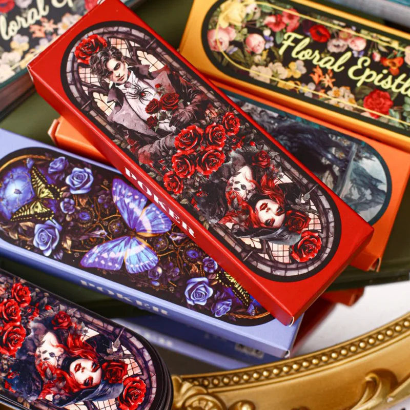 Mr.Paper Permainan Kartu Meja 54/Kotak Kupu-kupu Halloween Penyihir Kecil Dicetak Kartu Poker Mini Hadiah Natal Halloween untuk Anak-anak