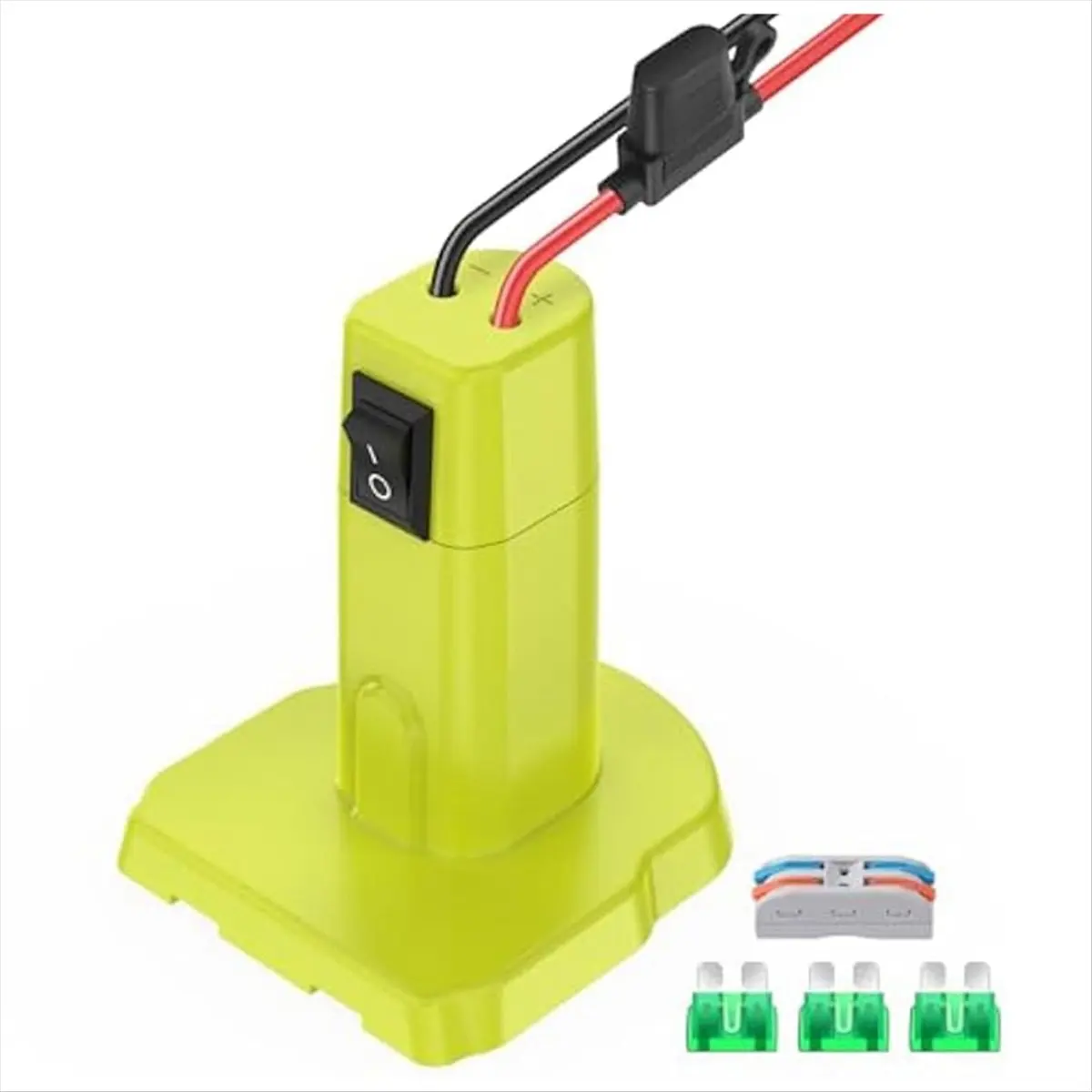 A89X  Adapter for 18V Battery Wheels Battery Conversion Kit with Switch, Fuses&Wire Terminals, 12AWG Wire