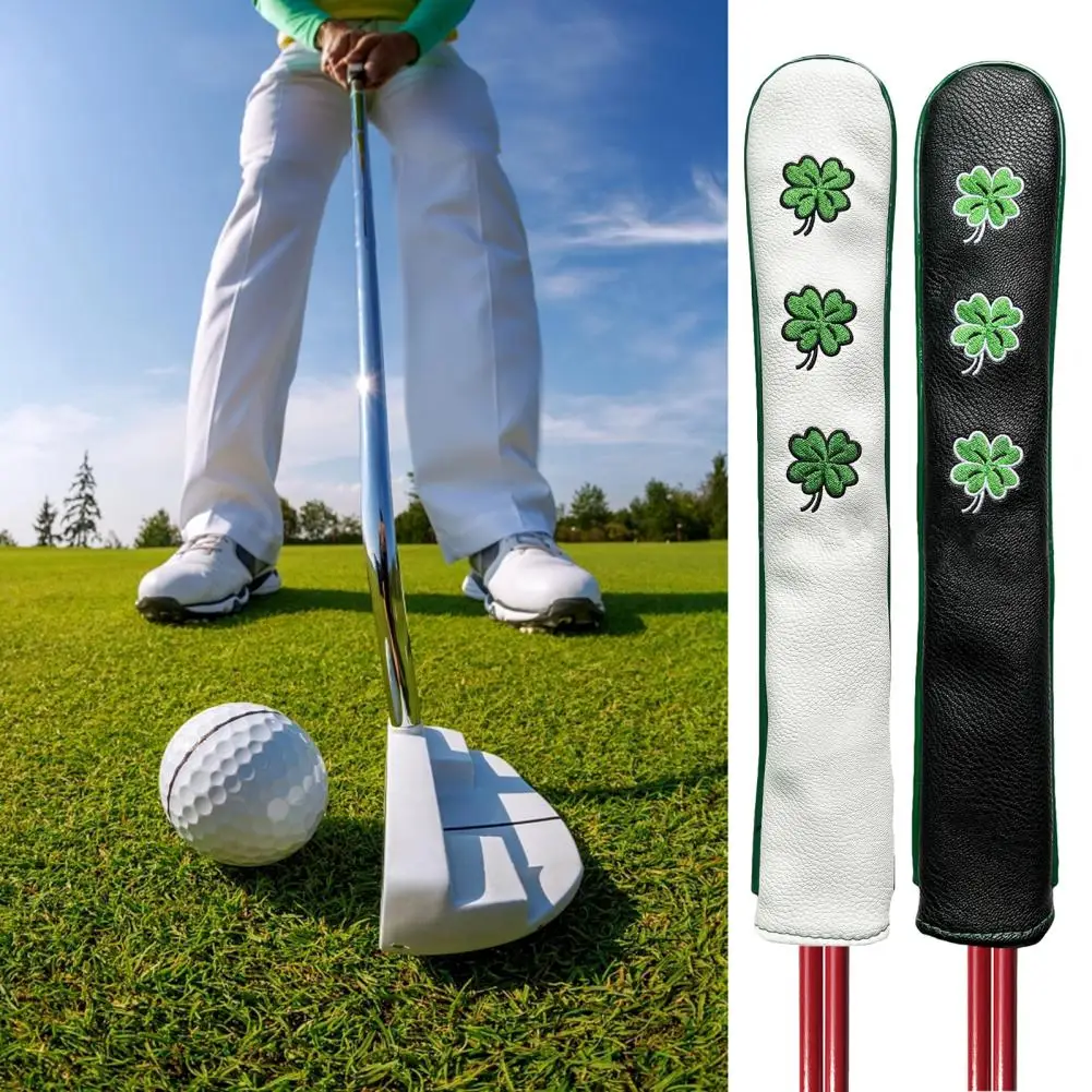 Scratch-resistant Golf Training Stick Sleeve Stylish Design Embroidery Pattern Rod Protective Cover