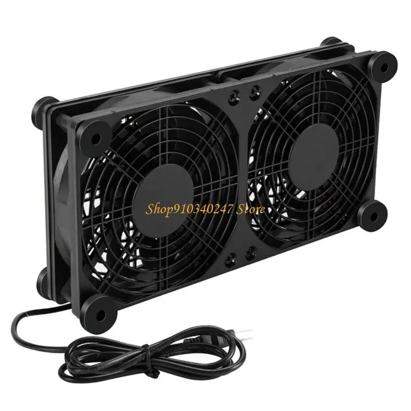 Q22A USB Power 120mm Cabinet Cooling Fan Waterproof Housing For Networking Equipment