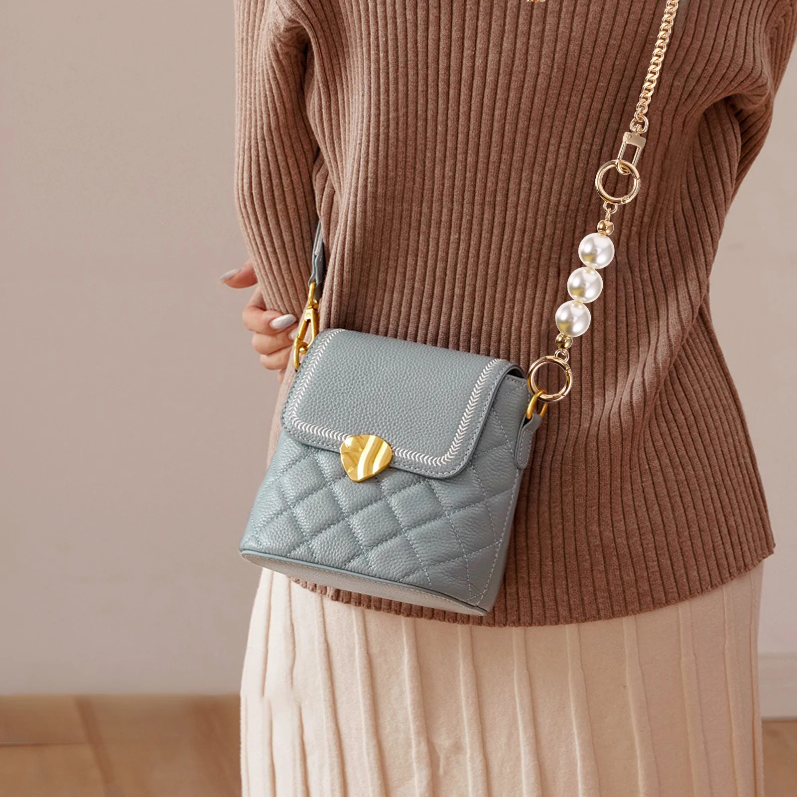 1 قطعة حزام الكتف المعدني ملحق الرجعية دائم استبدال حقيبة الزخرفية محفظة حقيبة يد سلسلة فريدة من نوعها