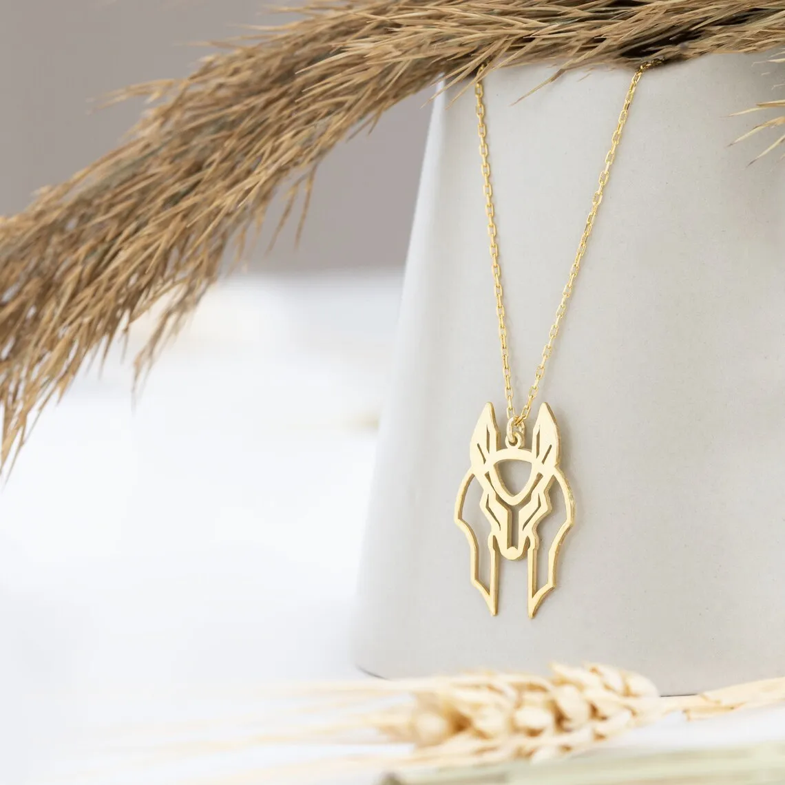 Vintage Egypt Anubis Necklace for Women Stainless Steel Egyptian Zodiac God The Guardian of Tombs Pendant Men Amulet Jewelry