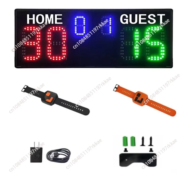 Portable Rechargeable Battery Scoreboard Wireless Electronic Board Wrist Digital Light Emitting Diode Tennis Scoreboard