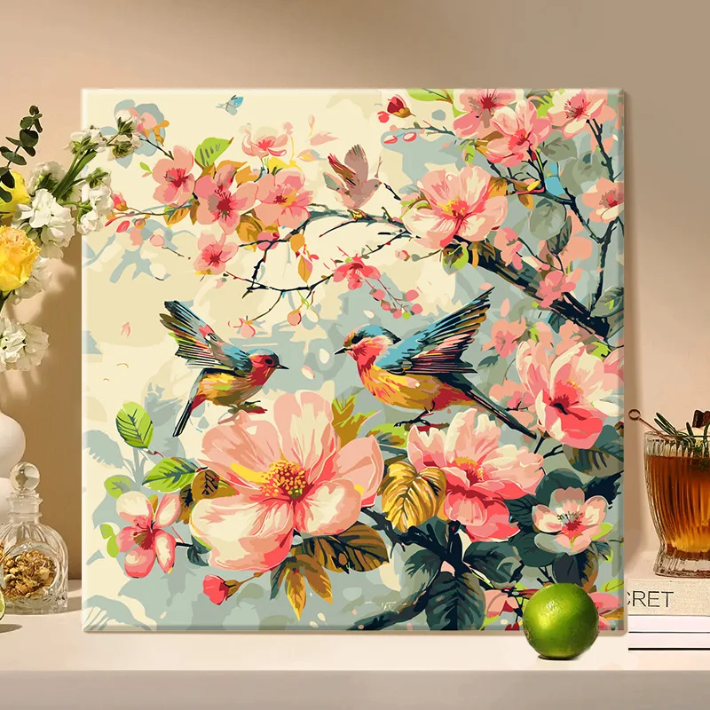 4958061  Digital oil painting living room decorative painting sofa background wall hanging painting