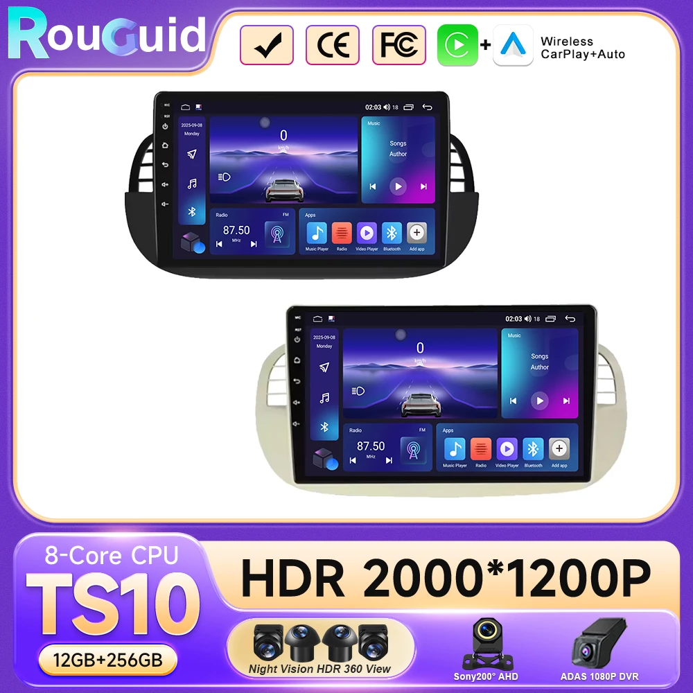 

Автомагнитола 4G 8-ядерная Android GPS-стереосистема для Fiat 500 2007-2014, мультимедийный видеоплеер 2DIN, автомагнитола с DSP и Carplay, головное устройство 7862