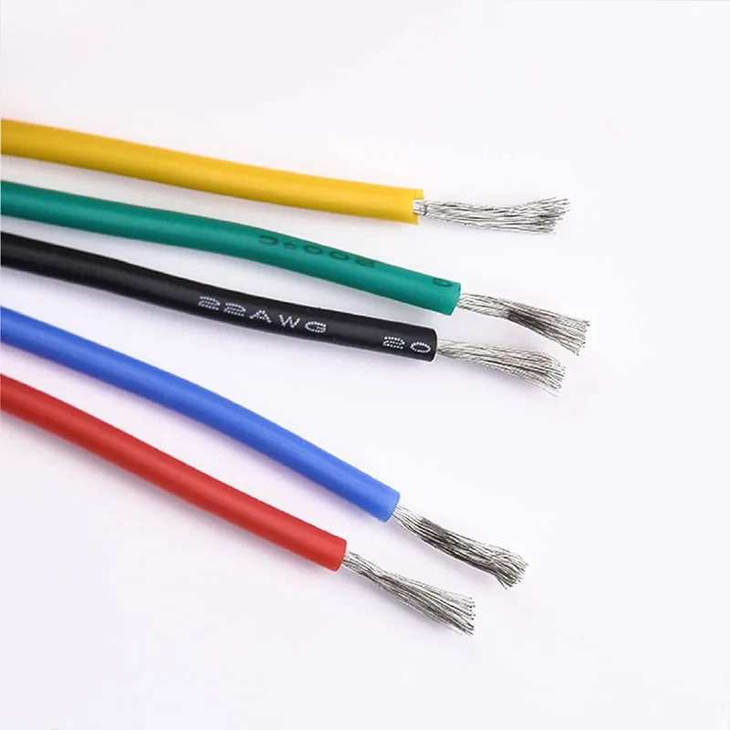 Soft Silicone Wire 16awg 18awg 20awg 22awg 24awg 26awg 28awg 30awg Stranded Tinned Copper High Temperature Cables