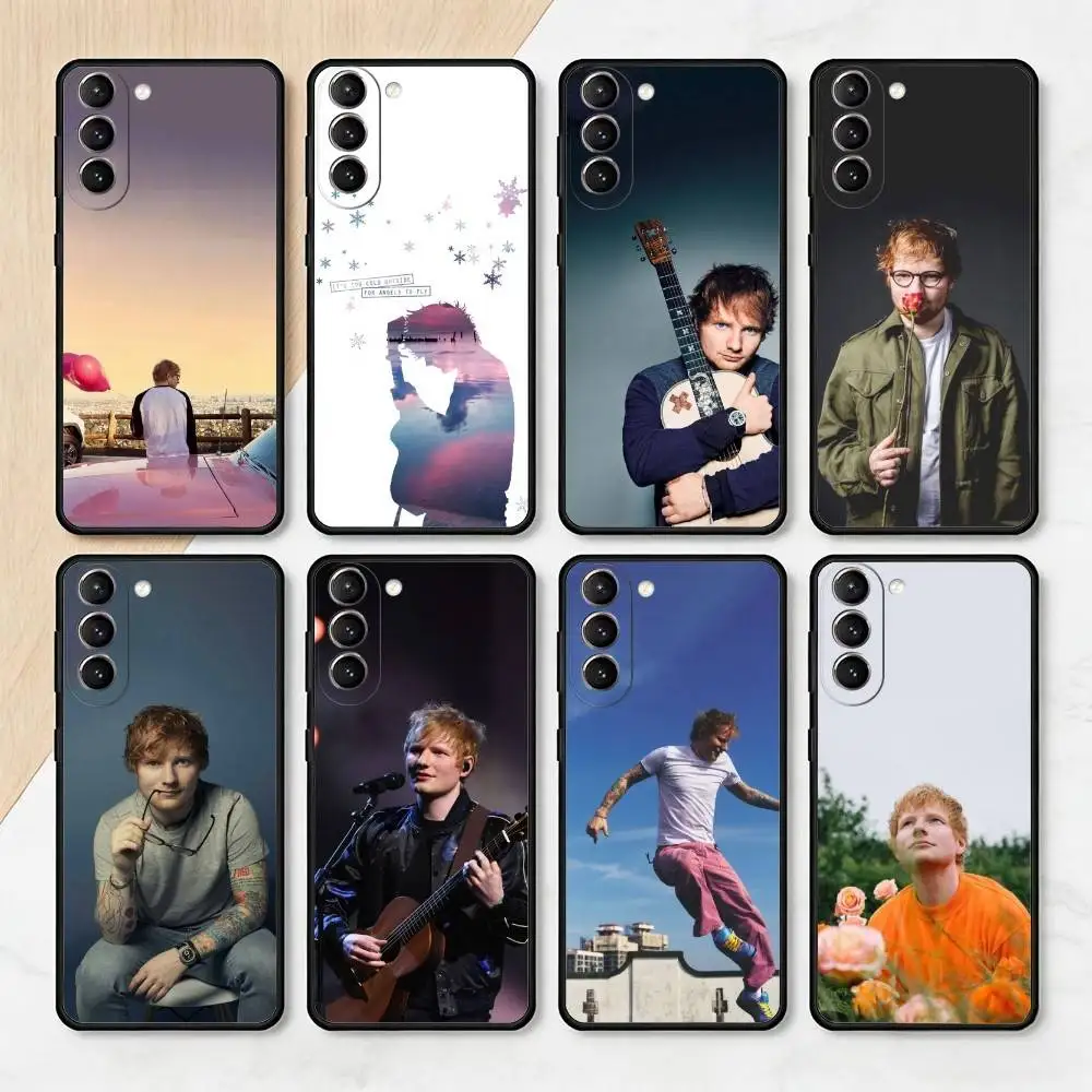 

COOL E-Ed S-Sheeran-AN Phone Case For Samsung S25,24,23,22,30,21,10,9,Ultra,Plus,Lite,FE,4,5 G Soft Black Case