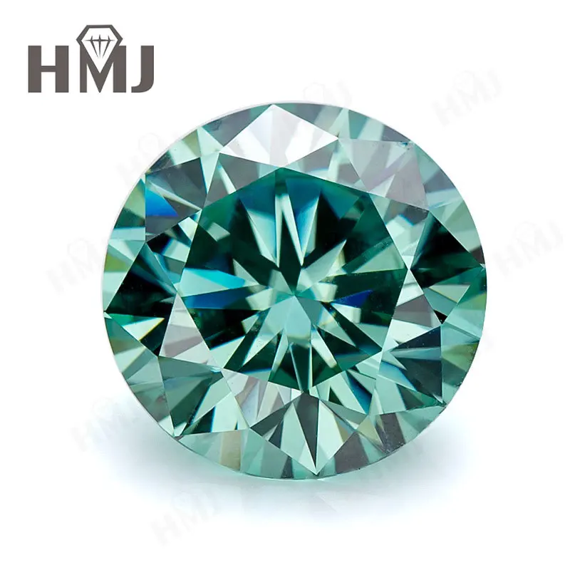 

0.3-10CT Moissanite Diamond Green Color VVS1 Clarity Round Brilliant Cut GRA Certificate Beads Advanced Jewelry Making Materials