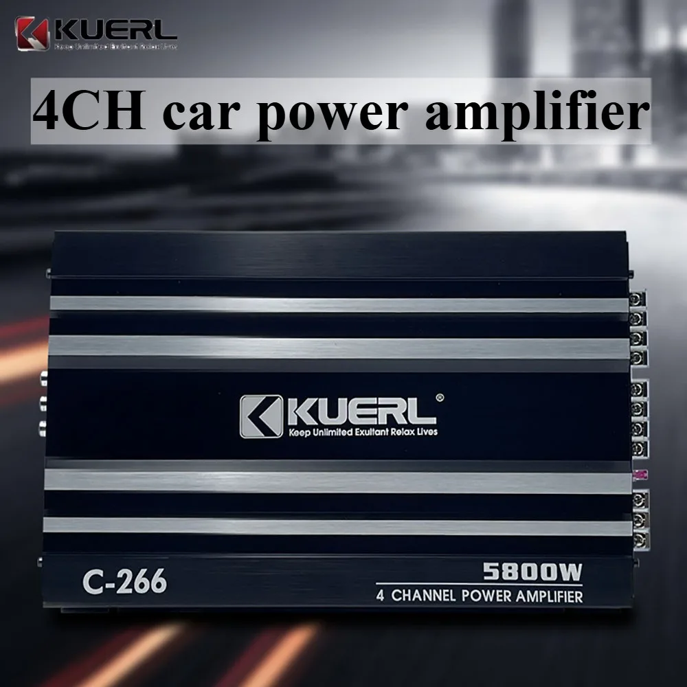 4-Channel Car Audio Amplifier DC12v Car Subwoofer Audio Amplifier Audio System Amplified Car Subwoofer MAX5800w Audio Module