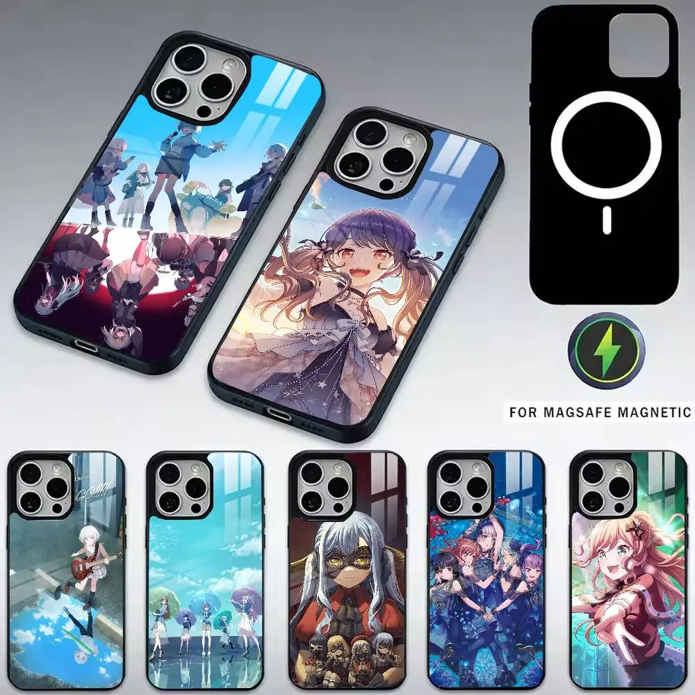 

BanG Dream Ave-e Mujica Phone Case For iPhone17,16,15,14,13,12,11 Plus,Pro Magnetic with Magsafe Wireless Charging