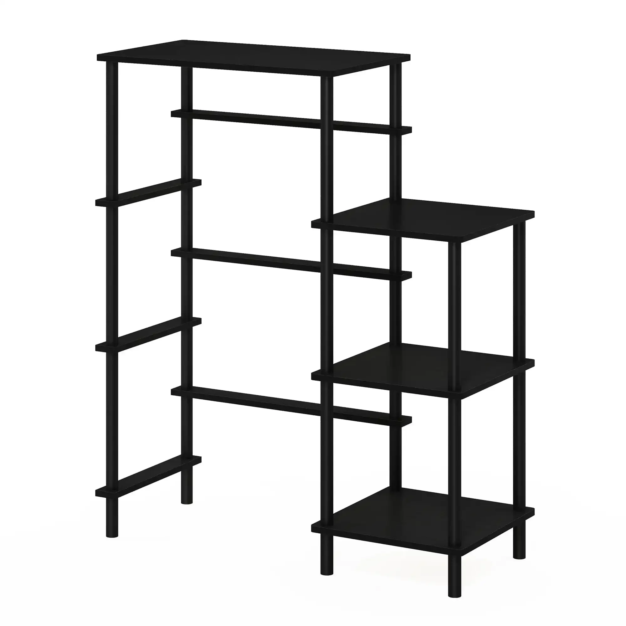 Turn-N-Tube Toolless Kitchen Storage Shelf Tall, Americano/Black