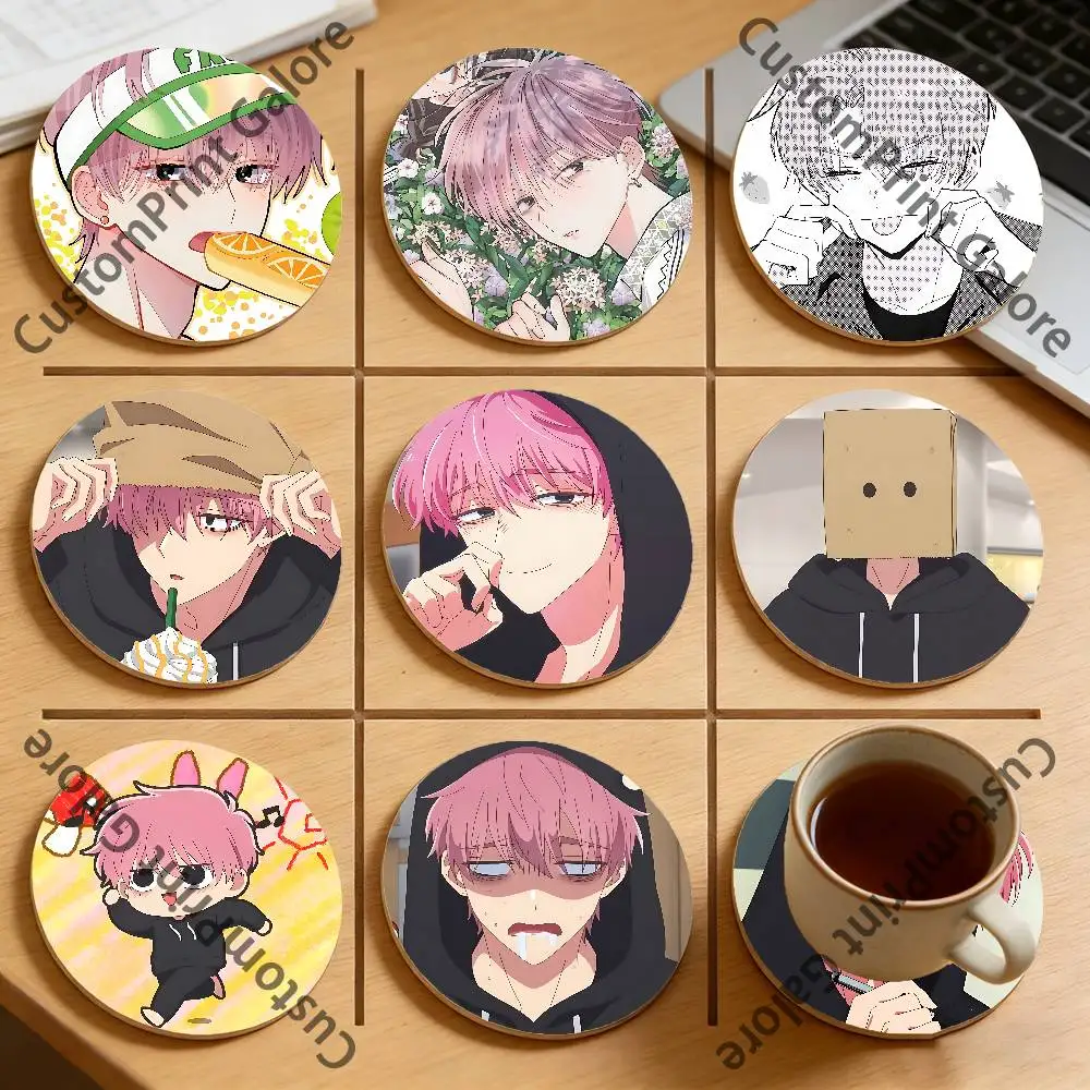 

T-Tamon F-Fukuhara Eco-Friendly Pine Coasters HD Print Design Non-Slip, Heat-Resistant Table Protection