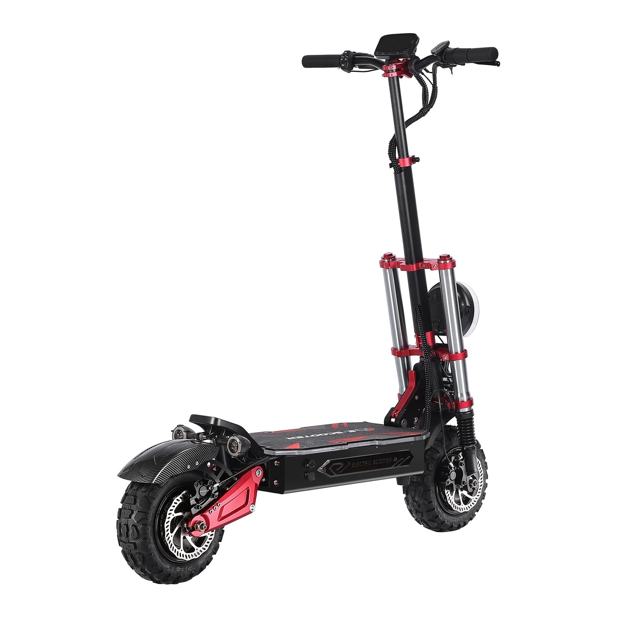 BOYUEDA S5-11 E-Scooter 6000W Dual Motor 60V38AH Battery NFC Activated App Control Escooter Silent Tires Electric Scooter