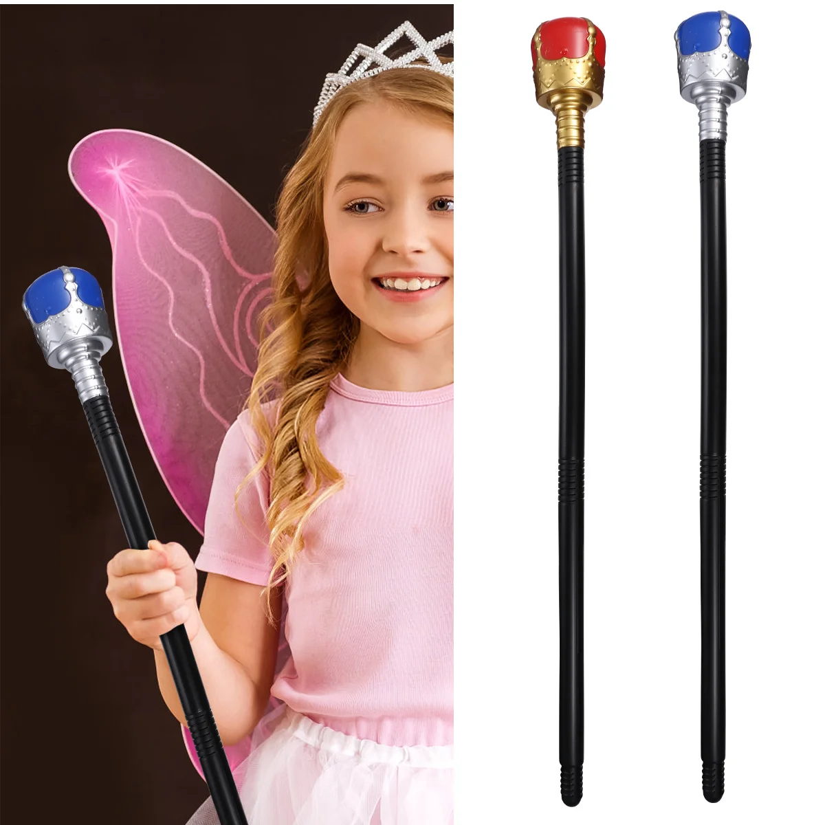 

2 шт., волшебный костюм для Хэллоуина, скипетры, костюм для косплея, палочка для выступления, реквизит, волшебный пластик