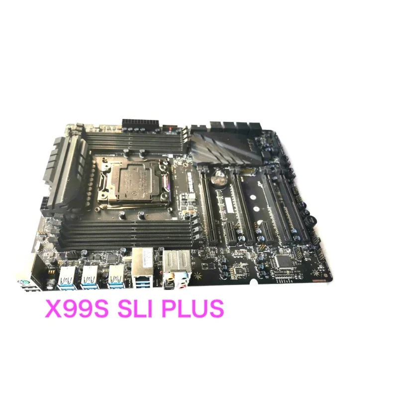 مناسبة لـ MSI X99S SLI PLUS اللوحة الأم لسطح المكتب LGA 2011-3 DDR4 ATX X99 اللوحة الرئيسية 100% تم اختبارها بشكل جيد وتعمل بالكامل