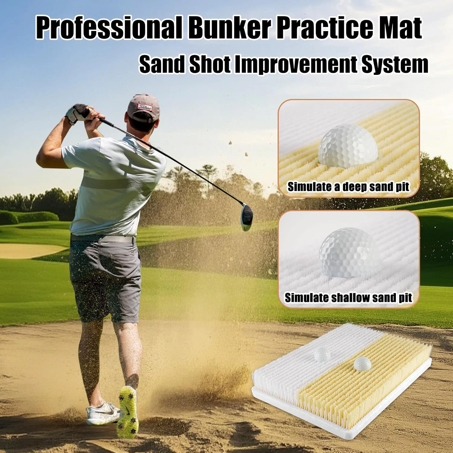 Golf Bunker Practice Mat-Dual- - đánh giá và giá Golf Putting Mat