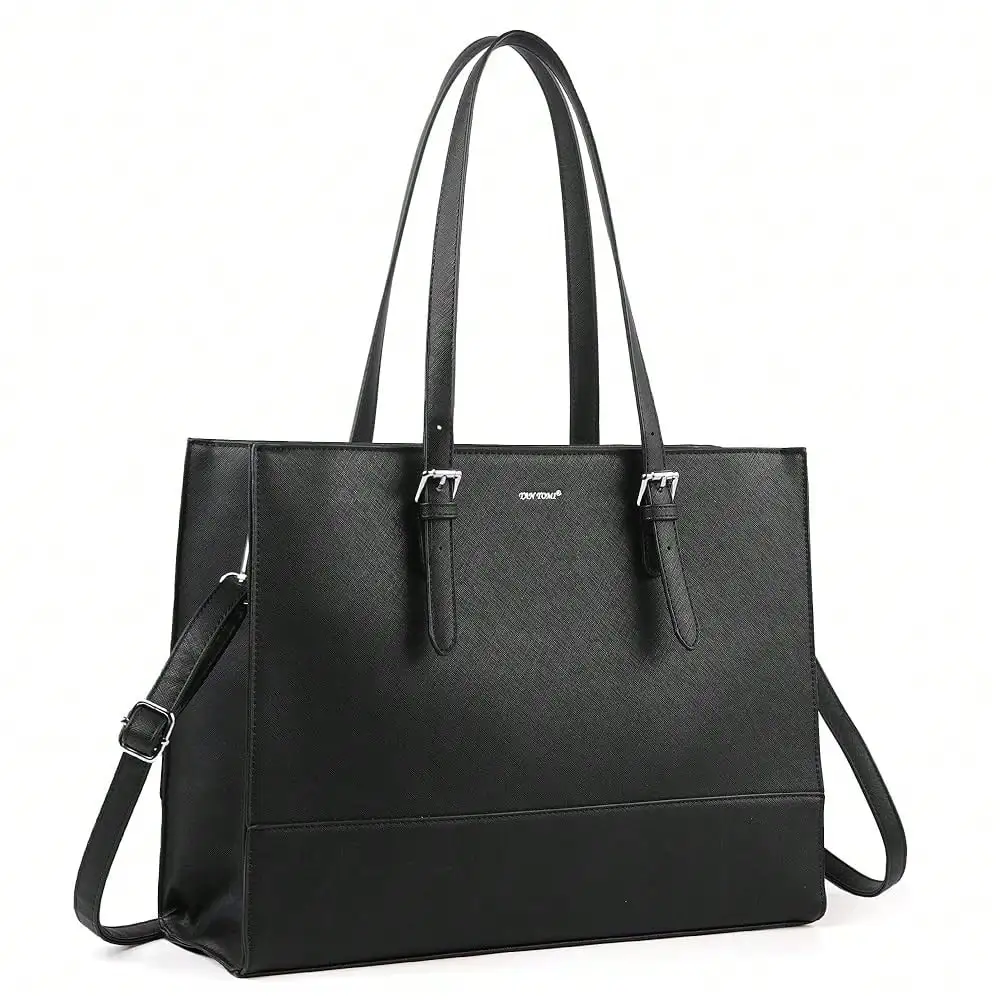 

Laptop Tote Bag For Women, 15.6 Inch Work Bag Computer Business Shoulder Bag Office Briefcase Purse And Handbag