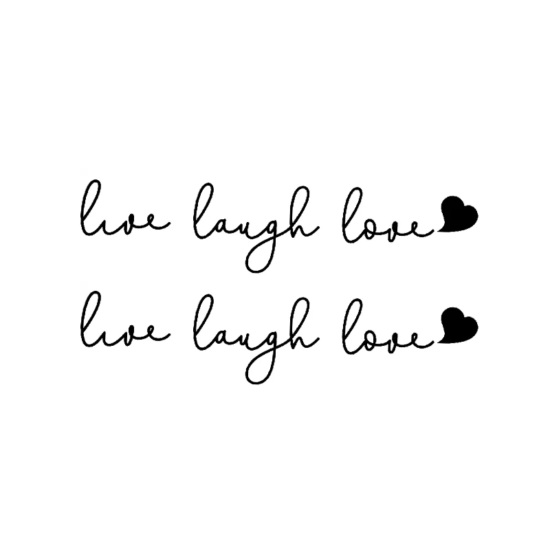 2Pcs Creative English Inspirational Car Rearview Mirror Decal Cute Car Vinyl Funny Art Sticker Decor Car Interior Accessories