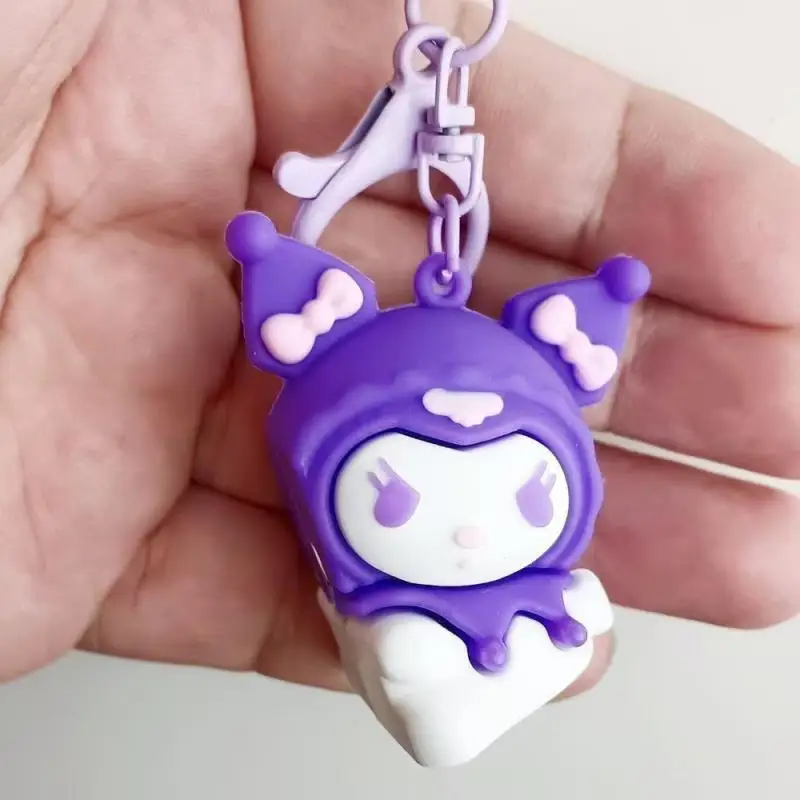 Criativo Chaveiro Magnético para Casais, Sanrio, My Melody, Kuromi, Pochacco, Pompompurin, Decoração Pingente Bonito, Presentes de Aniversário