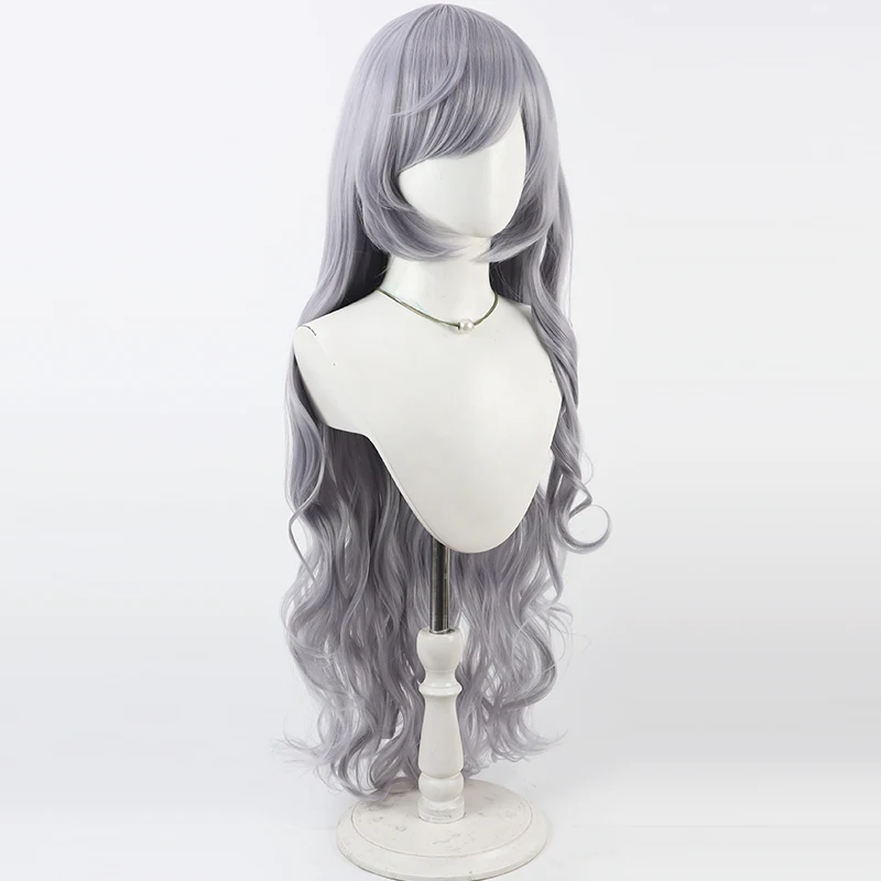 Peruka do cosplayu Natsume Anan, szara, kręcona, na Comicon, imprezę, dla dorosłych kobiet i mężczyzn.