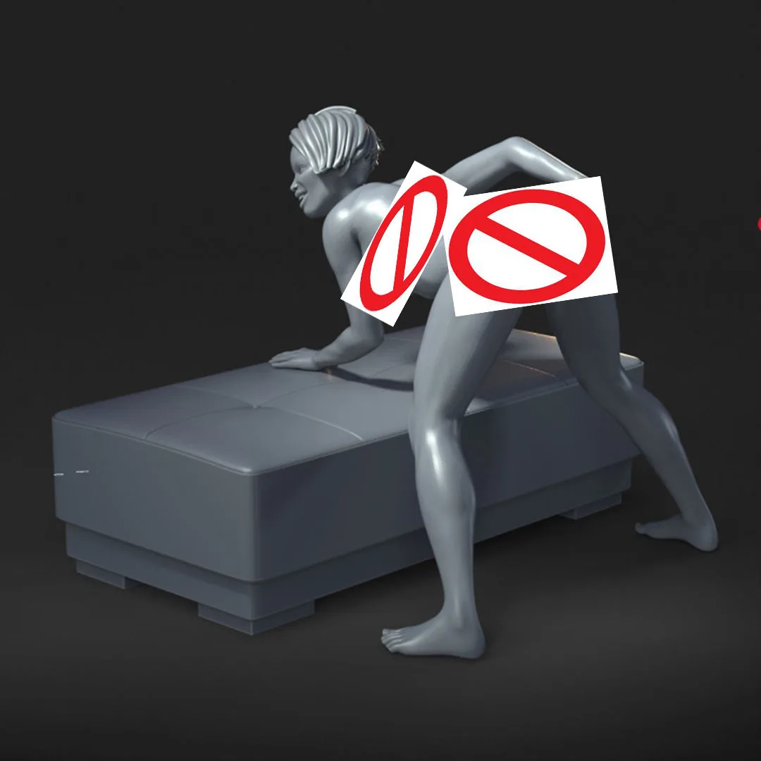

(1/35=50mm,1/24=75mm,1/18=100mm,1/16=120mm) 3D printing, NSFW, Miniature figure resin model, Unassembled and unpainted kit model