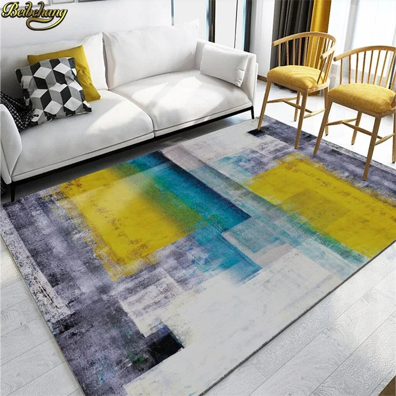 custom Nordic abstract geometry carpet mural floor wallpaper for living room kitchen Waterproof self-adhesive wall paper 3D roll