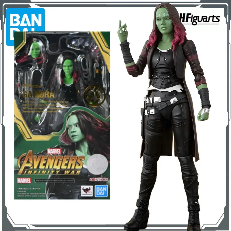 Oryginalne figurki akcji Bandai S.H.Figuarts Nebula i Gamora Anime Zabawki dla chłopców Prezent na Boże Narodzenie Kolekcjonerskie modele ozdoby