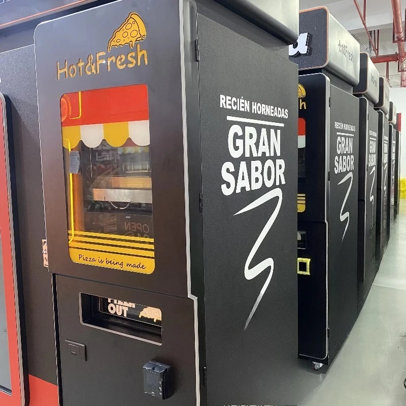 Buy Professional Automated Pizza Vending Machine With Cashless Payment Solutions High Quality Unmanned Retail Equipment