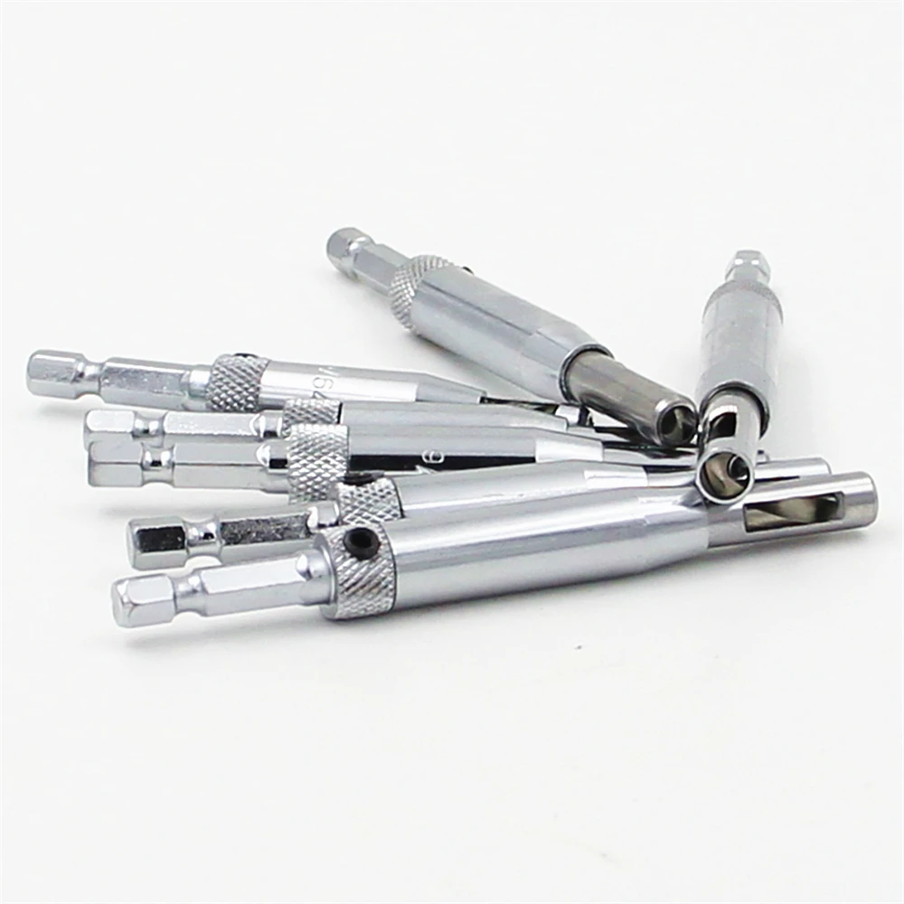 Binoax 7 Pcs Self Centering Hinge Drill Bit Set Spring Loaded