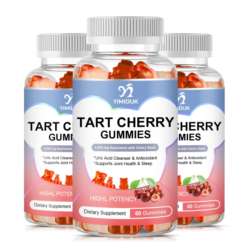

Мармеладные жевательные конфеты Tart Cherry — усовершенствованные средства для очистки мочевой кислоты, антиоксиданты, удобные суставы, здоровый цикл сна и восстановление мышц