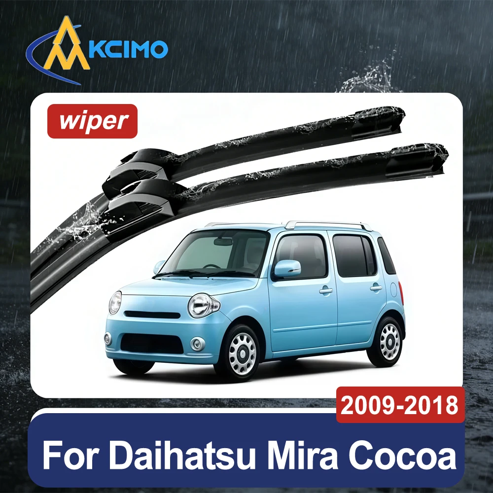 Escobillas Limpiaparabrisas para Daihatsu Mira Cocoa L675 2009-2018, Juego de 2 Escobillas Silenciosas, Fáciles de Instalar, Sin Dejar Marcas