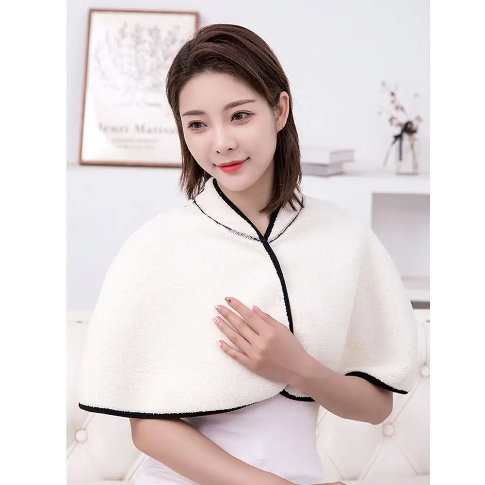 Clothes Accessories Plush Shawl Back Support Shoulder Warmer Wrap Autumn Winter Scarf Fashion Protection Cervical Spine