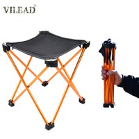 Vilead Ultralight Stools Aluminum Alloy Fishing Chair Foldable Portable Durable Camping Gears Hiking Outdor Picnic Tools Travel