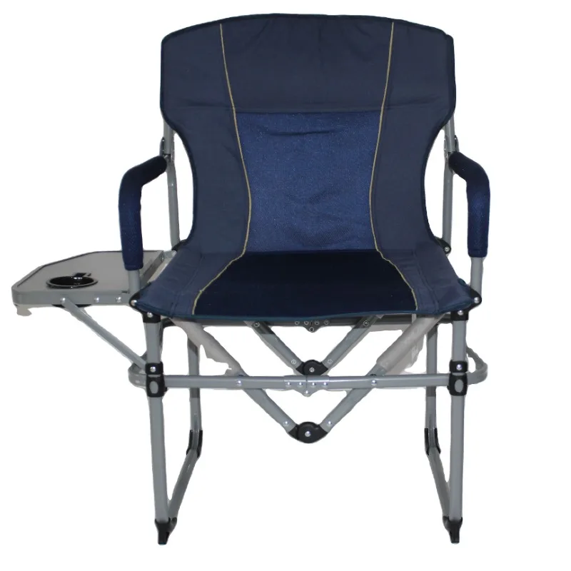 

High-quality custom heavy-duty director chair with side table, easy to fold design, suitable for beach outdoor and camping use