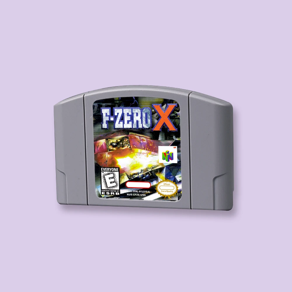 for F-Zero X  64bit game card for USA NTSC version N64 video game console English language