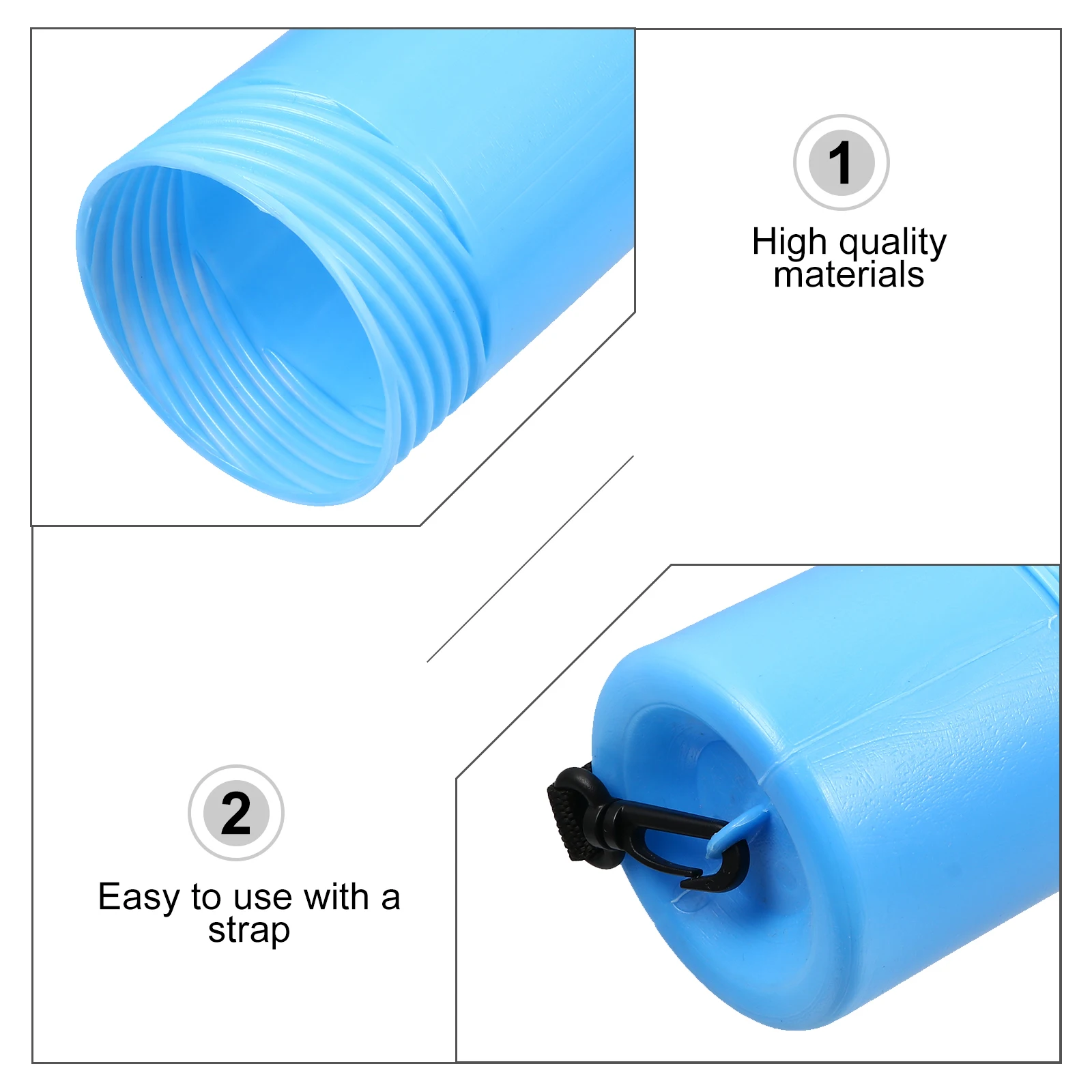 

2pcs Poster Tubes Durable Lightweight Plastic Storage Cases Adjustable Strap Extendable 93Cm 6Cm Diameter For Artwork Documents