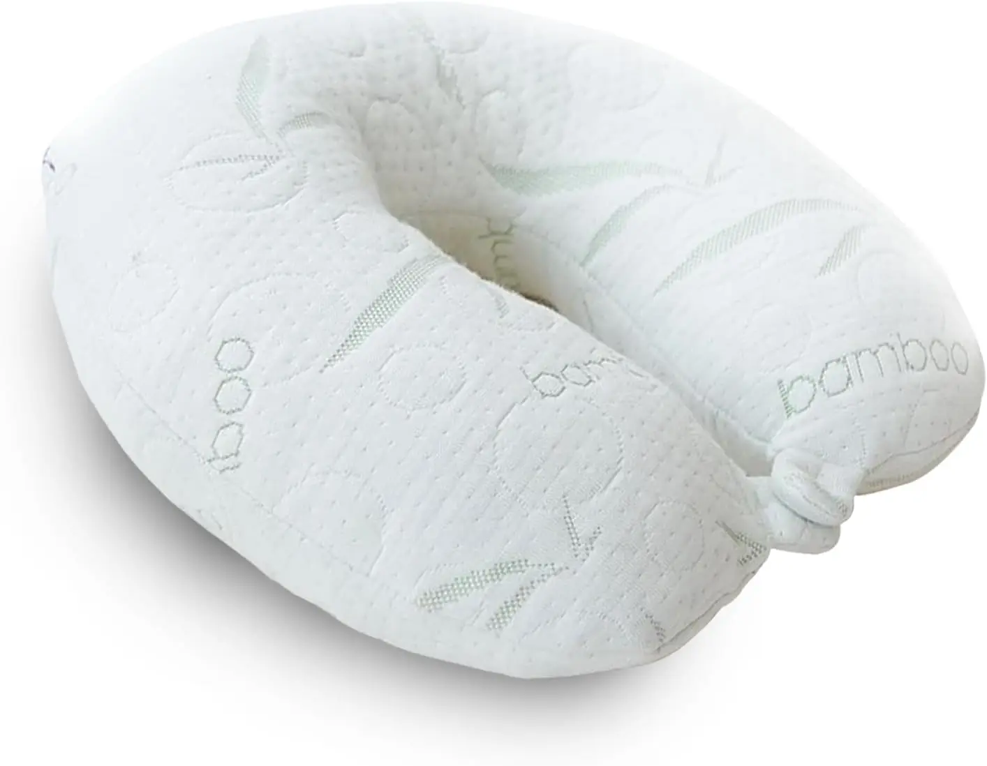 

Travel Neck Pillow for Airplanes, Memory Foam Ergonomic Design, Rayon Derived from Bamboo Pillowcase for Sleeping Support