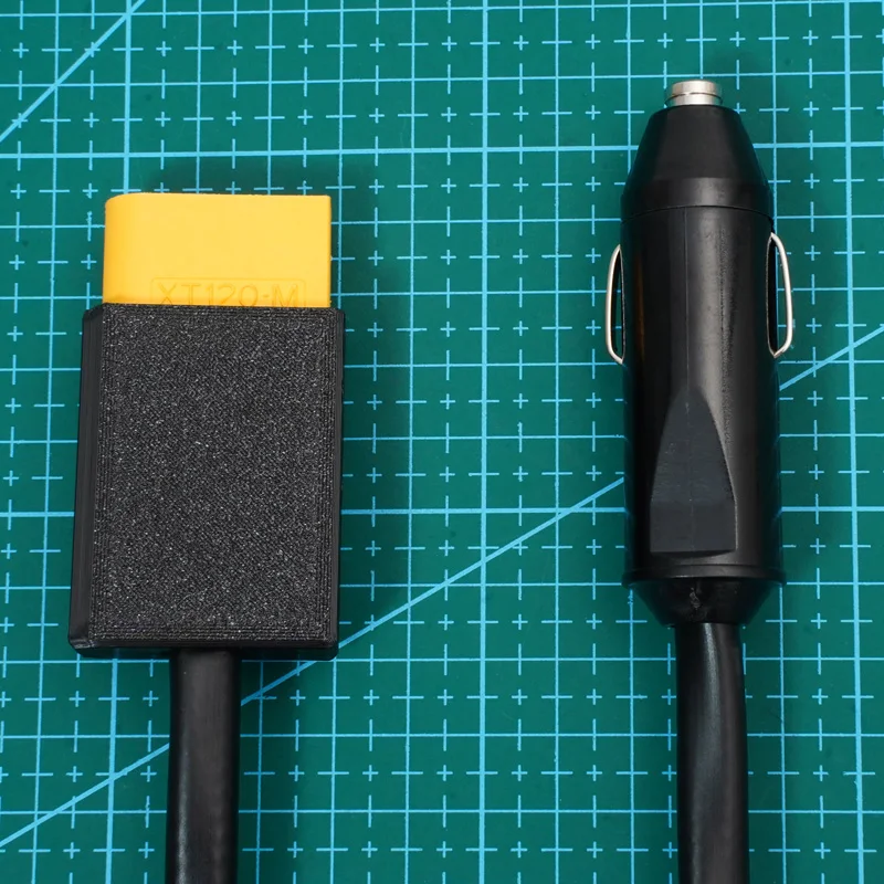 1PCS SDC Connector Car Charger Wire XT120-male to Cigarette Lighter Socket Adapter Cable for DJI Power 1000 mini Power Station