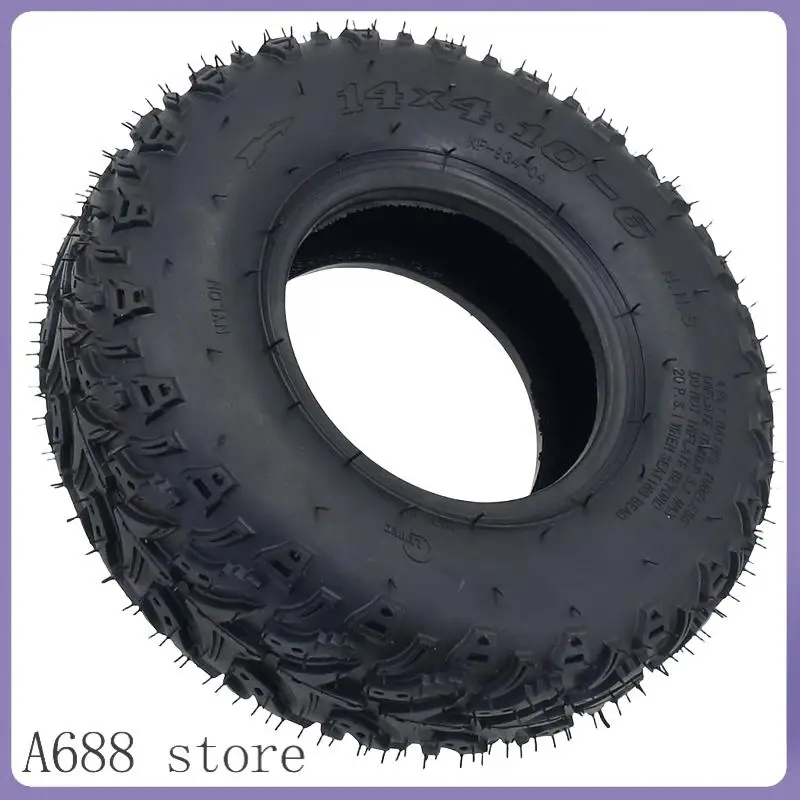 

Suitable for ATV kart quad ATV 14x4.10-6 road tires Vacuum tires 6 inch 14x4.10-6 front and rear tires