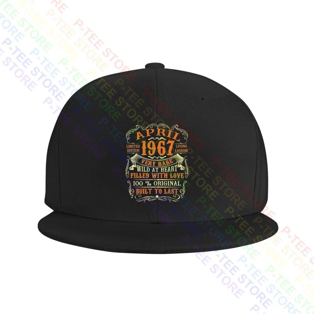 April Vintage 1967 Limited Birthday Baseball Cap Snapback Caps Knitted Bucket Hat