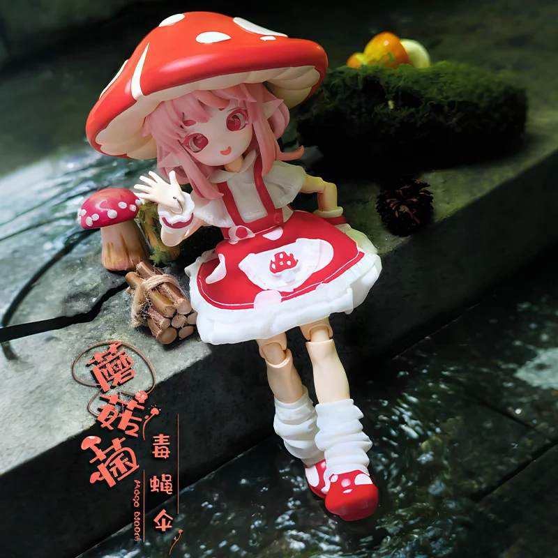 

Предварительная продажа, оригинальная 1/12 Bjd слепая коробка, ПВХ, серия грибов и грибов, подвижный шарнир, изысканное украшение для рабочего стола, экшн-фигурки, подарки