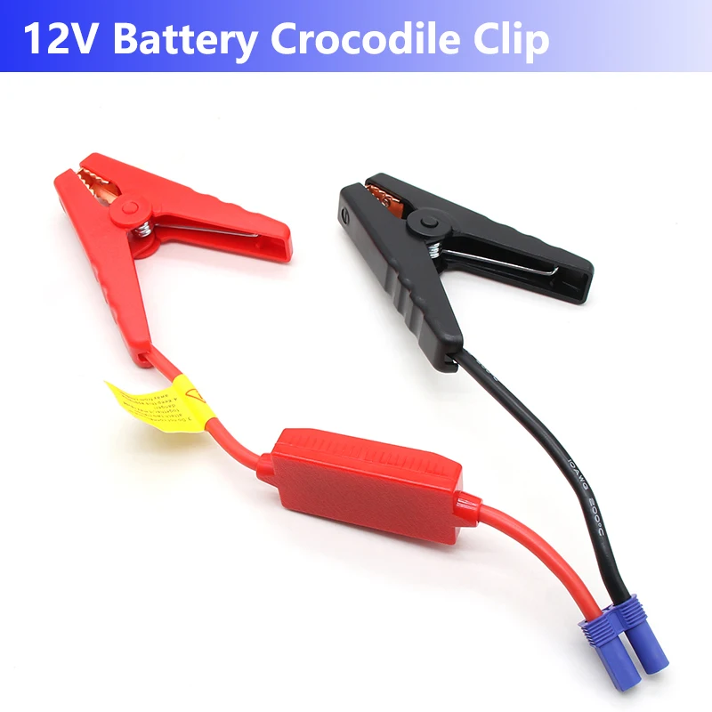 

1/2/5pcs Battery Crocodile Clip Emergency Jumper Cable Clamp Booster Battery Alligator Clips for Universal 12V Car Starter Jump