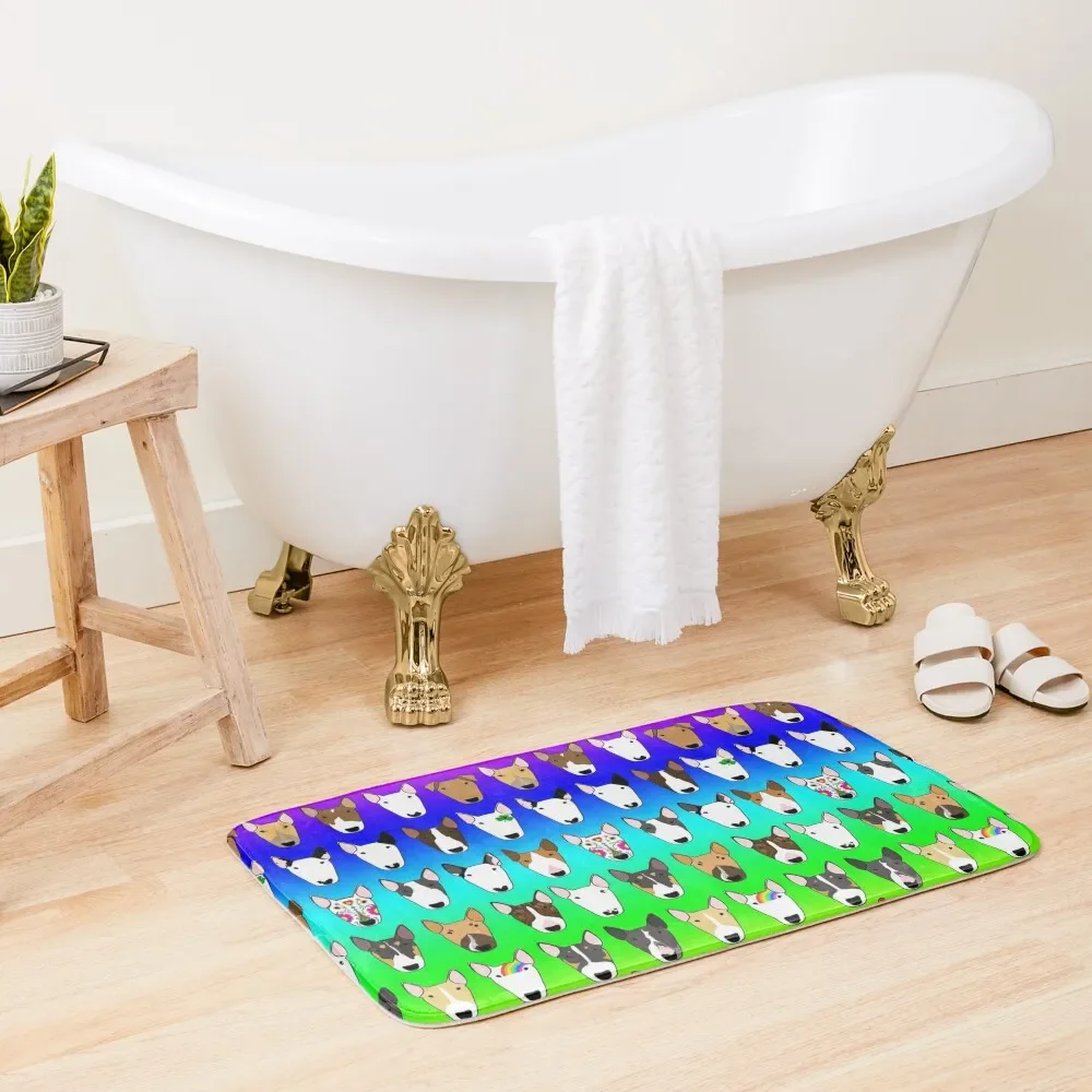 

Rainbow Multibull Bath Mat Bath Room Acessories Carpet For Bath Anti-Skid Bathroom Accessories Sets Luxury Mat