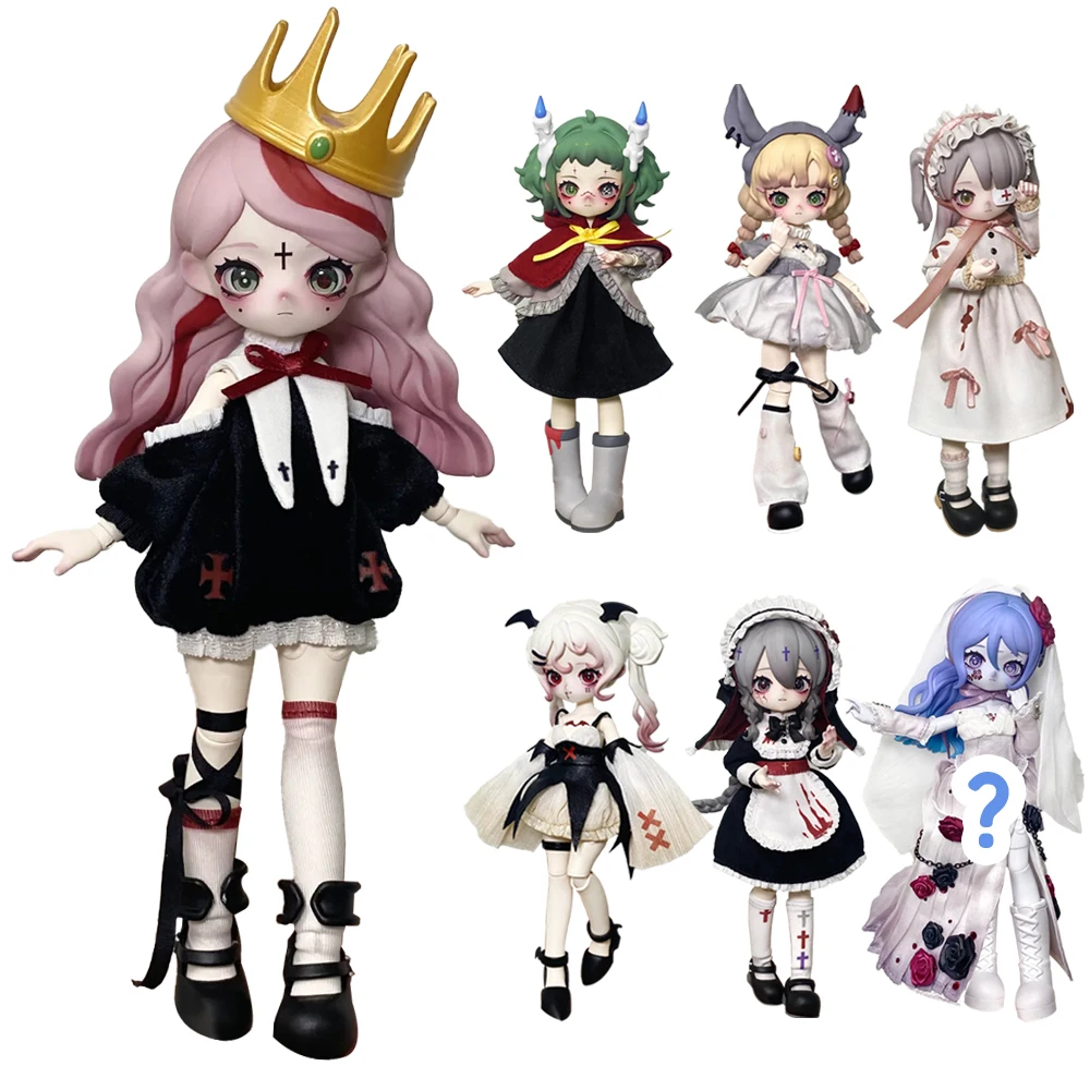 

Nyssa Grotesquerie nightmare Series Blind Box 1/12 Bjd Movable joint doll Action Anime Figure ornaments weird Toys Mystery Gift