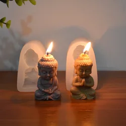Little Buddha candle silicone mold DIY Amitabha Buddha shape Chinese elements hand-made candle mold