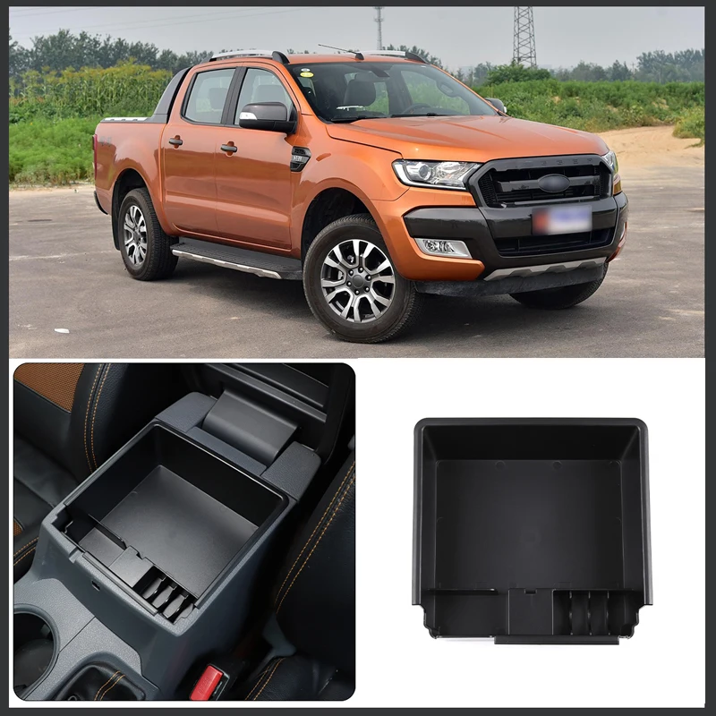 

For Ford Ranger wildtrak 2015-2021 car styling armrest box storage box ABS car interior modification accessories