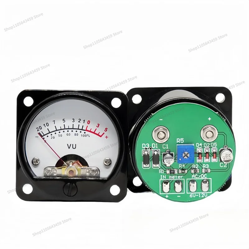 For 45mm pointer type power amplifier VU level meter with special driver board connected to the output of the power amplifier