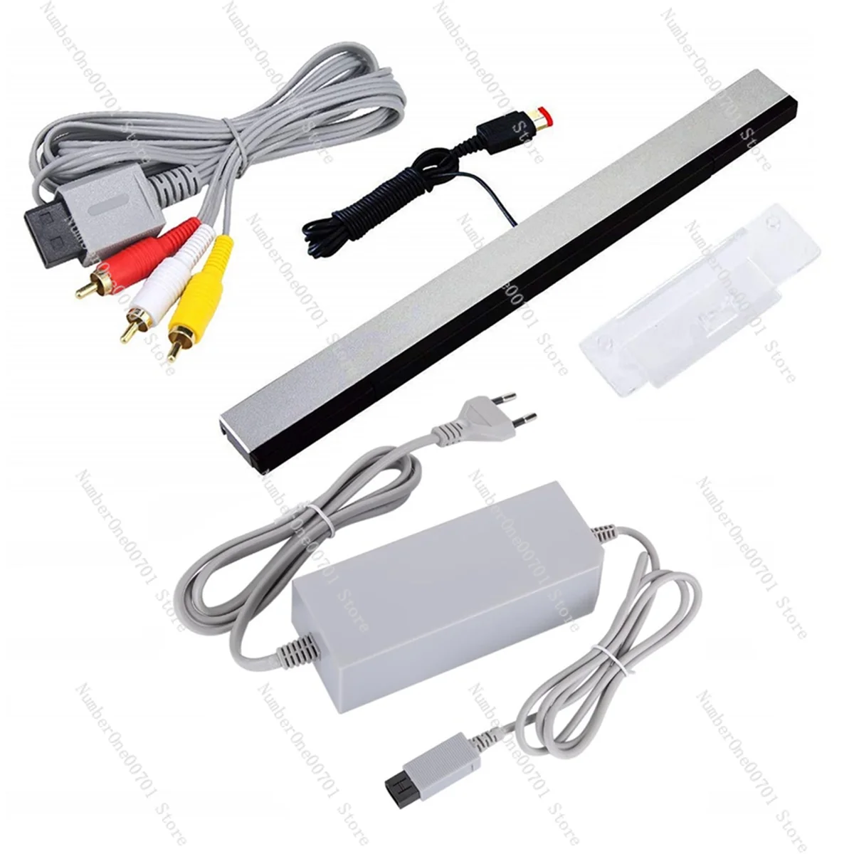 

B02B-3 in 1 Wired Motion Sensor Bar + AC Power Supply Adapter Cord + Composite Audio Video Cable