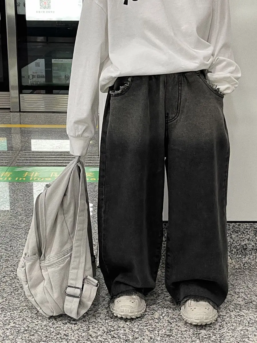 Boys Jeans 2026 New Cool Casual Autumn Pants Children Korean Style Trendy Fashion Kids Trousers
